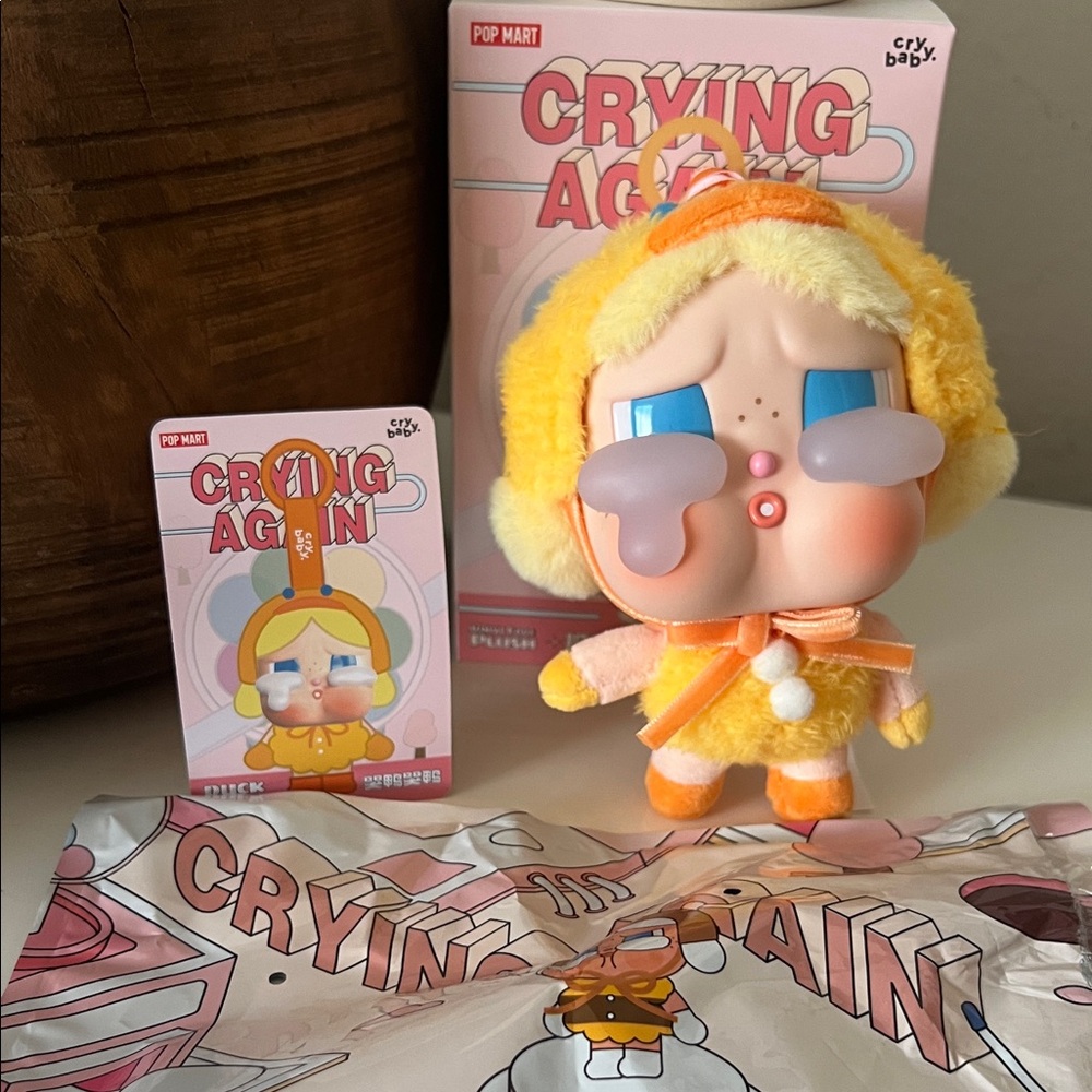 Pop Mart Cry Baby Crying Again Series Keychain